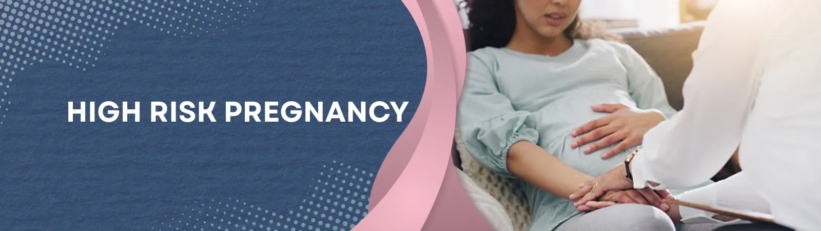 Banner showing the phrase 'Normal (Vaginal) Delivery' beside a mother kissing her newborn baby on the right side, in a hospital setting.